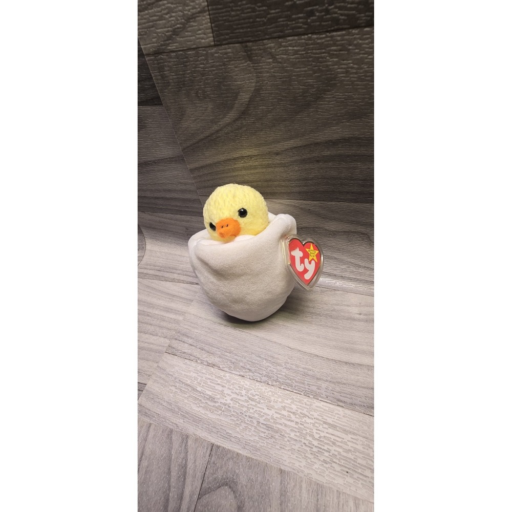 TY Beanie Baby - EGGBERT the Egg & Chick (6 inch) - Stuffed Animal Toy